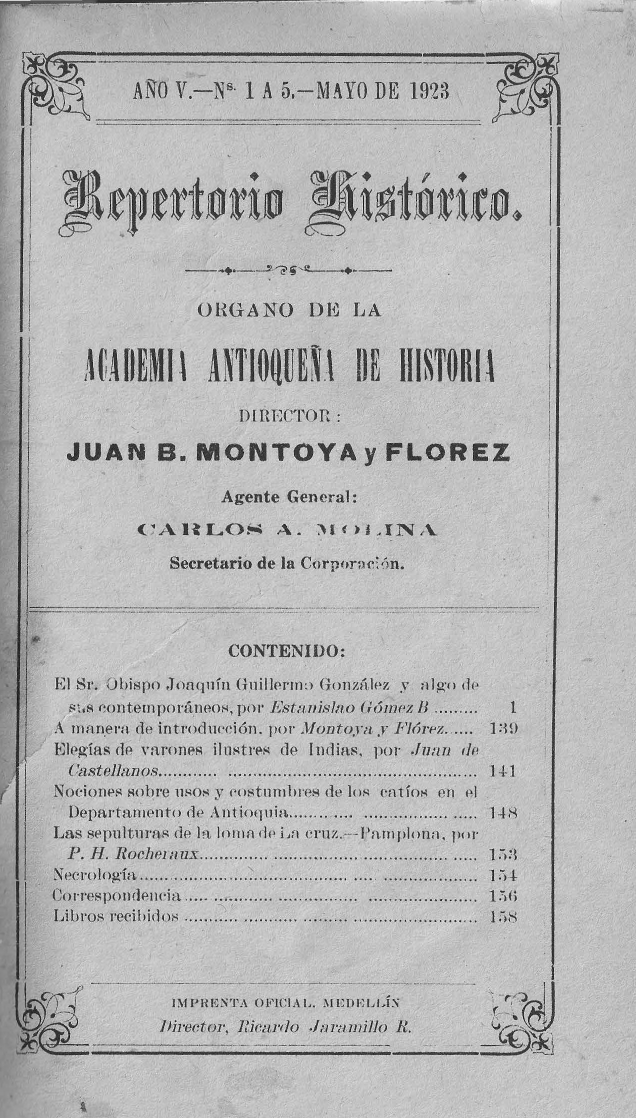 					Ver Vol. 5 Núm. 1-5 (1923): Mayo de 1923
				